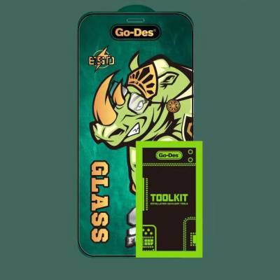 Apple iPhone 17E Go Des 9D Full Cover Tempered Glass Screen Protector - 2