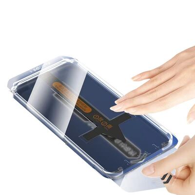 Apple iPhone 17E Hayalet Ekran Koruyucu Zore Süper Fast Anti-Dust Privacy Toz Önleyici Temperli Ekran Filmi - 4