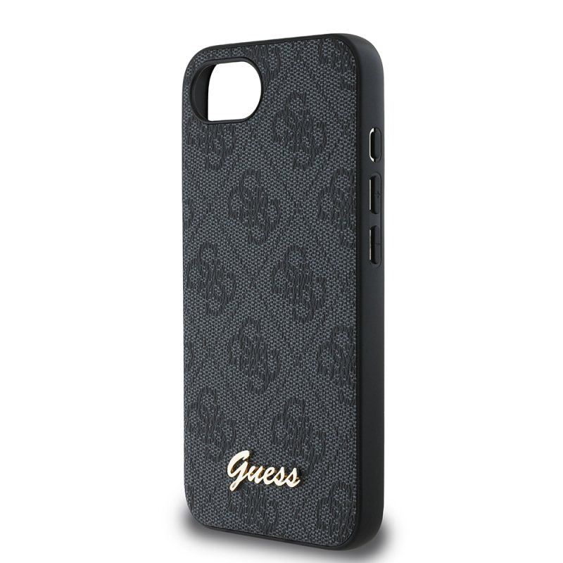 Apple iPhone 17E Kılıf Guess Orjinal Lisanslı 4G Desenli Script Metal Logolu Kapak - 8