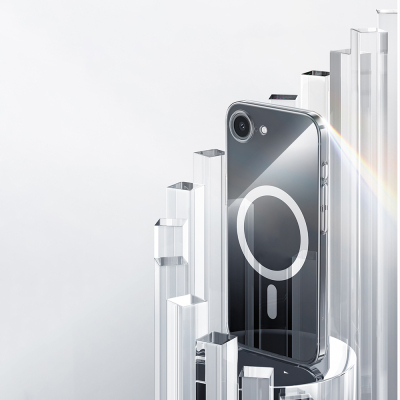 Apple iPhone 17E Kılıf M-safe Şarj Özellikli Benks ​​​​​​Crystal Serisi Şeffaf Kapak - 5