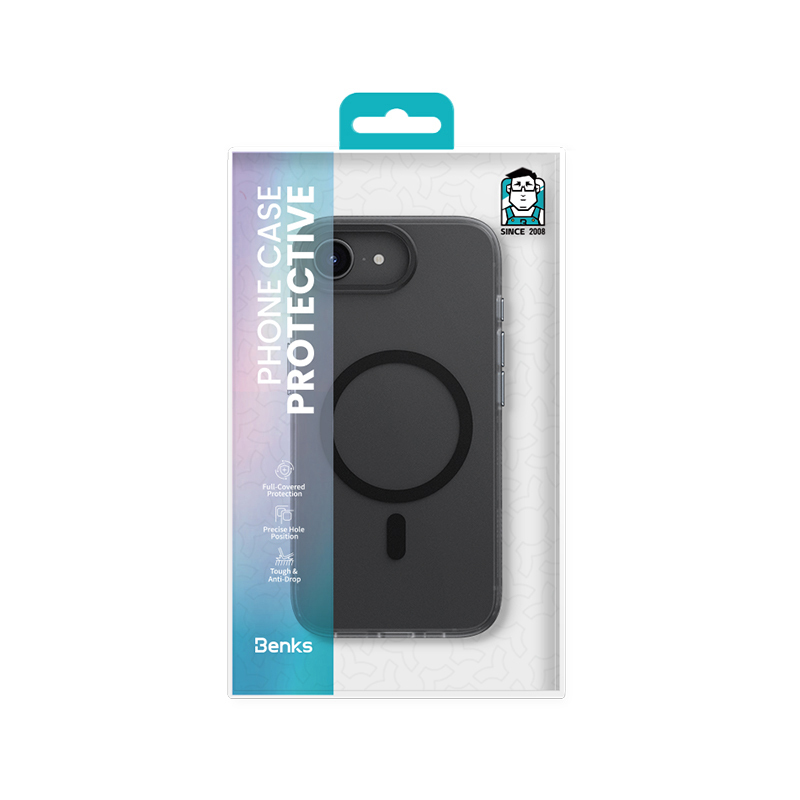 Apple iPhone 17E Kılıf M-safe Şarj Özellikli Benks Lucid Armor Kapak - 14