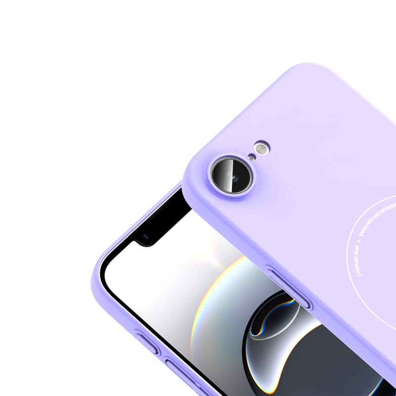 Apple iPhone 17E Kılıf M-Safe Şarj Özellikli Kamera Korumalı Zore Elio Sert PC Kapak - 19