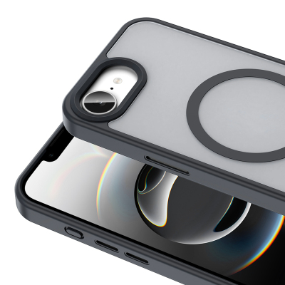 Apple iPhone 17E Kılıf M-safe Şarj Özellikli Mat Arka Yüzey Zore Sio Kapak - 12