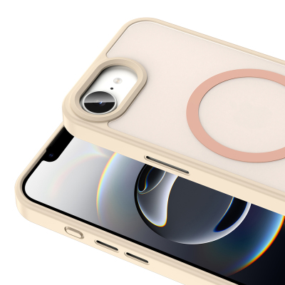 Apple iPhone 17E Kılıf M-safe Şarj Özellikli Mat Arka Yüzey Zore Sio Kapak - 15