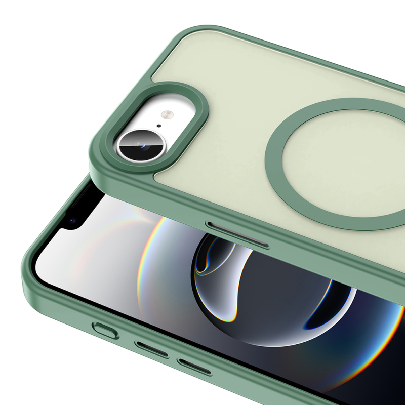 Apple iPhone 17E Kılıf M-safe Şarj Özellikli Mat Arka Yüzey Zore Sio Kapak - 19