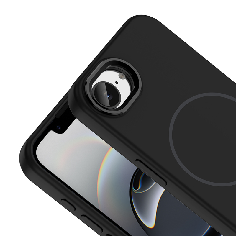 Apple iPhone 17E Kılıf M-Safe Şarj Özellikli Metal Kamera Çerçeveli Zore Edi Silikon Kapak - 14