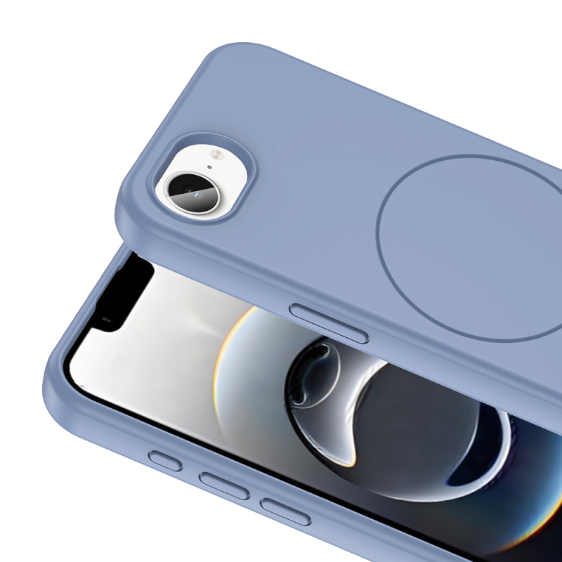 Apple iPhone 17E Kılıf M-safe Şarj Özellikli Sıvı Teknolojili Silinebilir Sert Zore Kivi Kapak - 7