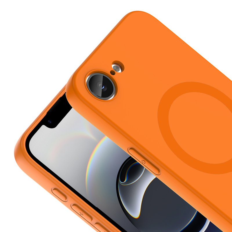Apple iPhone 17E Kılıf M-Safe Şarj Özellikli Zore Aris Silikon Kapak - 2