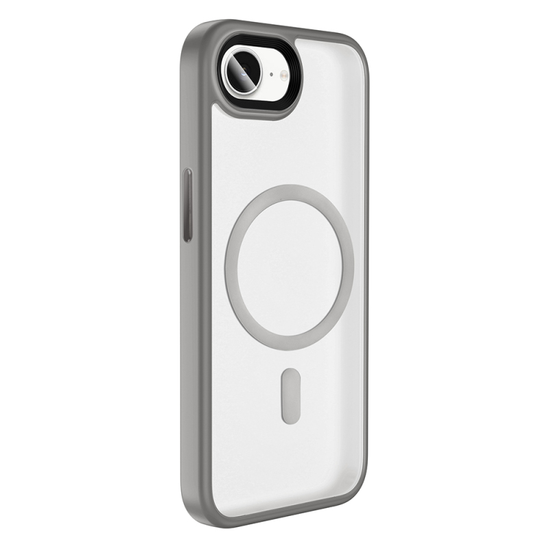 Apple iPhone 17E Kılıf Mat Arka Yüzey Wireless Şarj Özellikli Zore Flet M-safe Kapak - 7