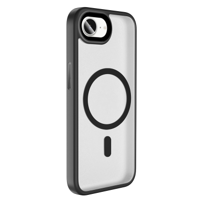 Apple iPhone 17E Kılıf Mat Arka Yüzey Wireless Şarj Özellikli Zore Flet M-safe Kapak - 11