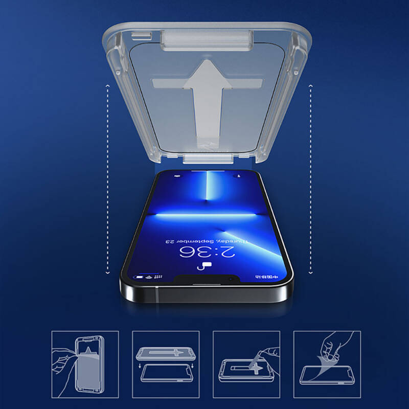 Apple iPhone 17E Recci RSP-A10 HD Tempered Glass Screen Protector + Easy Application Tool - 7