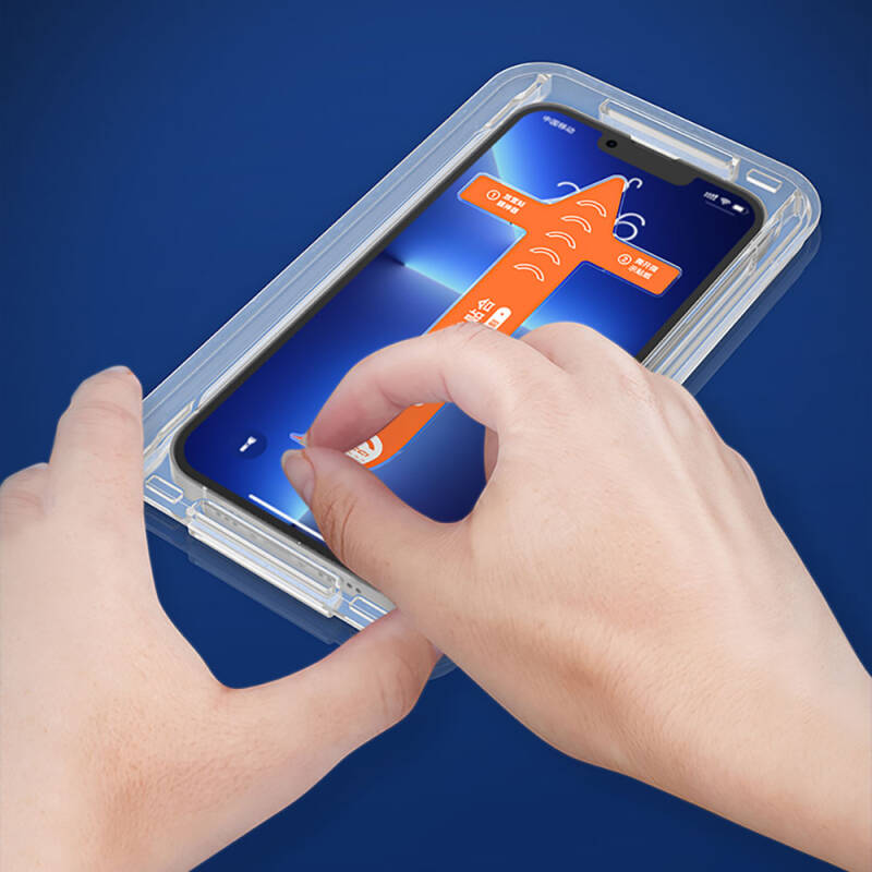 Apple iPhone 17E Recci RSP-A10 HD Temperli Cam Ekran Koruyucu + Kolay Uygulama Aparatlı - 8