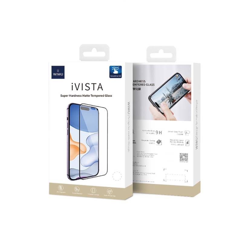 Apple iPhone 17E Wiwu iVista Screen Matte Ultra Strong Tempered Matte Screen Protector - 8