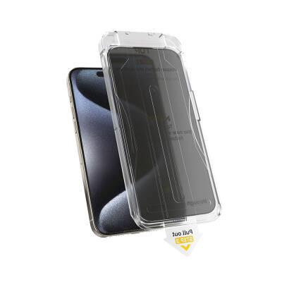 Apple iPhone 17E Wiwu Wi-SQ009 Easy Install iPrivacy 360° Anti-Peep Oleofobik Temperli Cam Ekran Koruyucu + Kolay Uygulama Aparatlı - 5