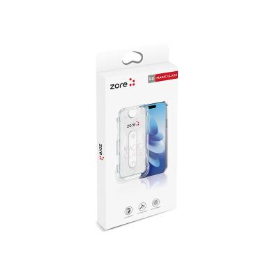 Apple iPhone 17E Zore Easy Application 5D Magic Glass Screen Protector with Adapter - 7