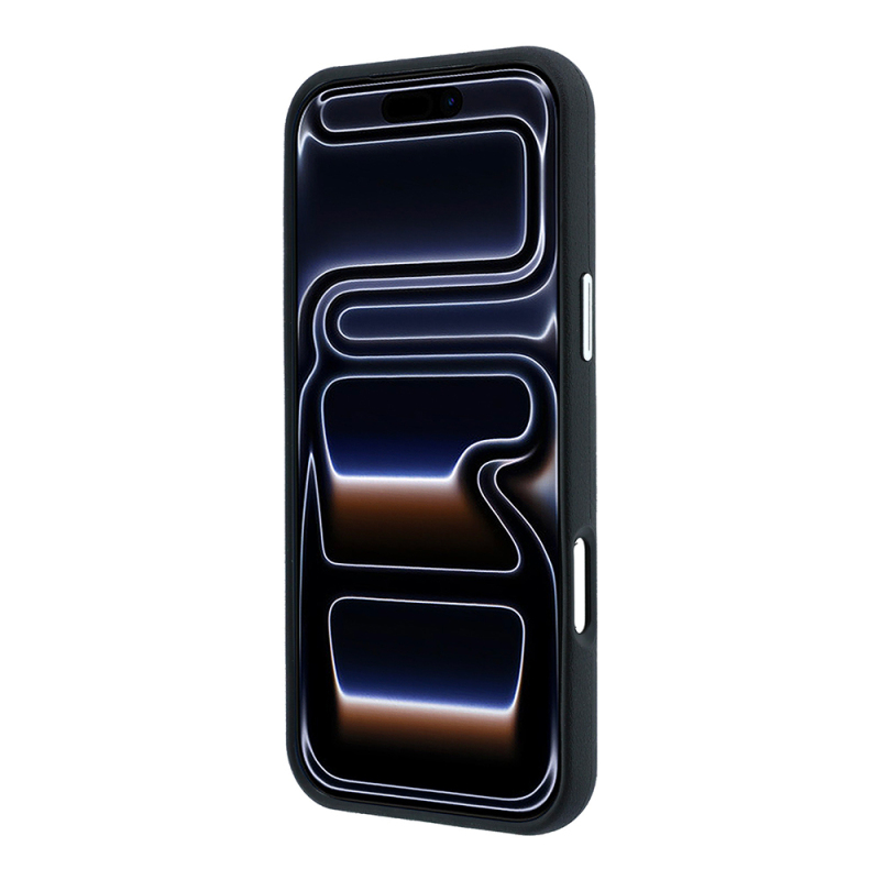 Apple iPhone 18 Pro Case BMW Original Licensed M-safe Charging Feature Metal Logo Embossed Quilted Leather Cover - 5