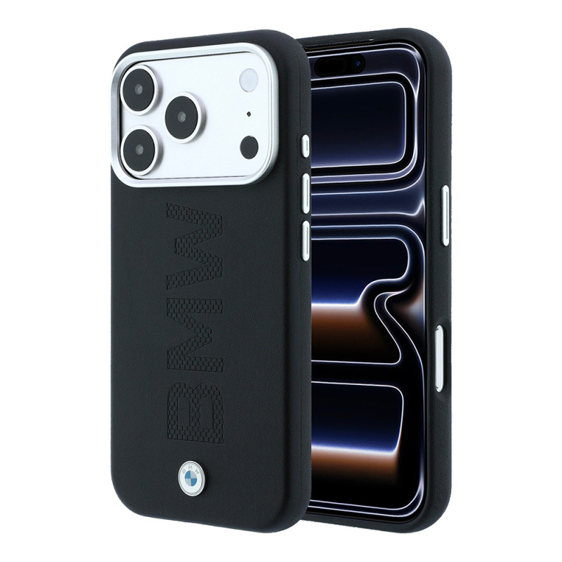 Apple iPhone 18 Pro Case – Genuine Licensed BMW Leather Cover with M-Safe Charging Support and Centered Hot-Stamped Logo - 9