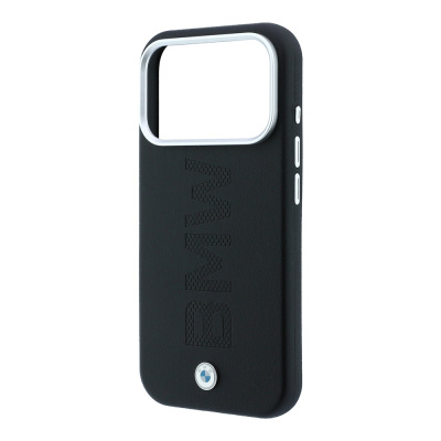 Apple iPhone 18 Pro Case – Genuine Licensed BMW Leather Cover with M-Safe Charging Support and Centered Hot-Stamped Logo - 14