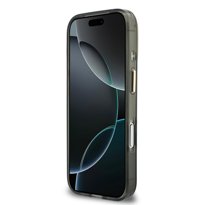 Apple iPhone 18 Pro Case Guess Original Licensed Silicone Cover with Large Metal Logo and Text/4G Design. - 9