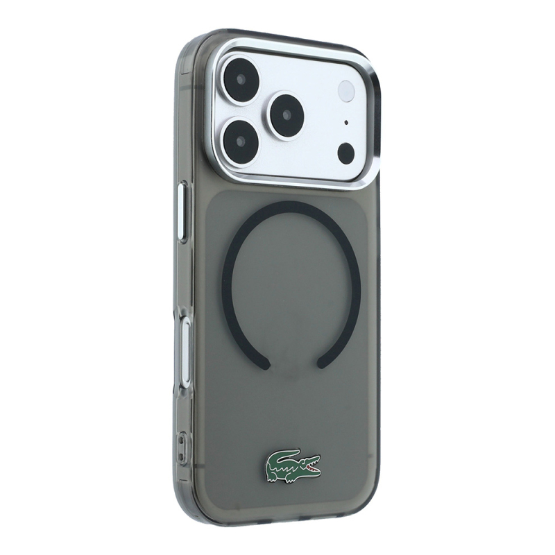 Apple iPhone 18 Pro Case – Lacoste Officially Licensed M-Safe Compatible – IML Frosted Cover with Glossy Crocodile Logo - 5