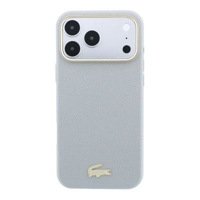 Apple iPhone 18 Pro Case, Lacoste Original Licensed, M-Safe Charging Enabled, PVC Semi-Pique Patterned Back, Iconic Crocodile Weave Logo Cover - 19