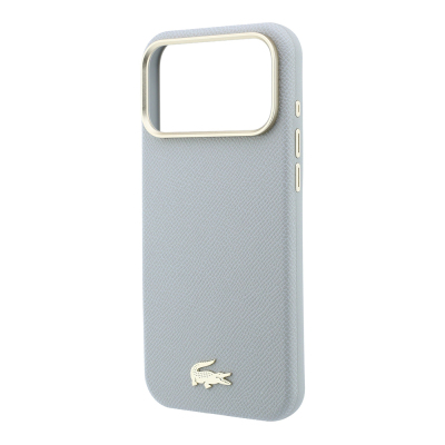 Apple iPhone 18 Pro Case, Lacoste Original Licensed, M-Safe Charging Enabled, PVC Semi-Pique Patterned Back, Iconic Crocodile Weave Logo Cover - 22