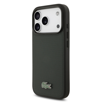 Apple iPhone 18 Pro Case, Lacoste Original Licensed, M-safe Charging Feature, PU Piqué Patterned Cover with Metal Logo. - 7