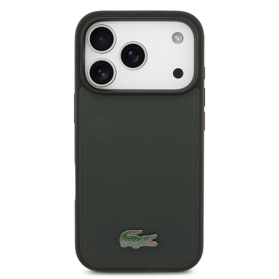 Apple iPhone 18 Pro Case, Lacoste Original Licensed, M-safe Charging Feature, PU Piqué Patterned Cover with Metal Logo. - 8