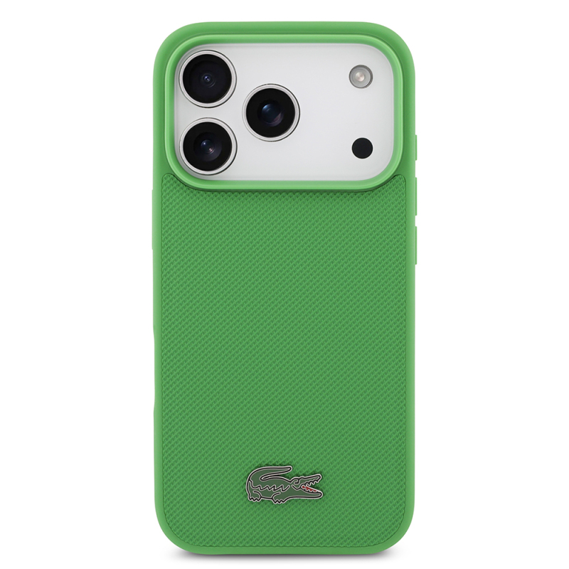 Apple iPhone 18 Pro Case, Lacoste Original Licensed, M-safe Charging Feature, PU Piqué Patterned Cover with Metal Logo. - 15