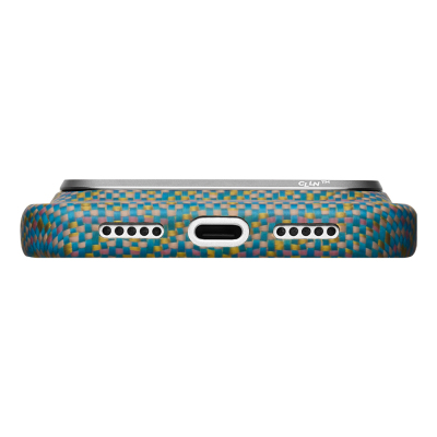 Apple iPhone 18 Pro Case M-safe Charging Enabled Aramid Carbon Fiber Pitaka Wind Over Wheat Series Cover - 19
