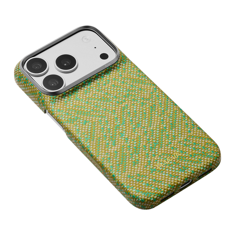 Apple iPhone 18 Pro Case M-safe Charging Enabled Aramid Carbon Fiber Pitaka Wind Over Wheat Series Cover - 8