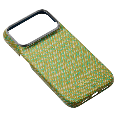 Apple iPhone 18 Pro Case M-safe Charging Enabled Aramid Carbon Fiber Pitaka Wind Over Wheat Series Cover - 13