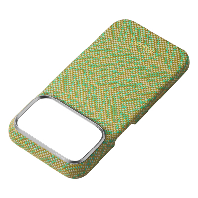Apple iPhone 18 Pro Case M-safe Charging Enabled Aramid Carbon Fiber Pitaka Wind Over Wheat Series Cover - 17