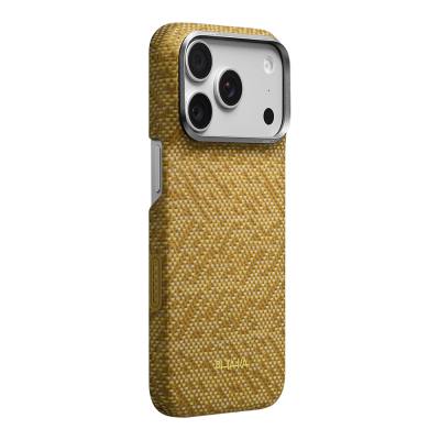 Apple iPhone 18 Pro Case M-safe Charging Enabled Aramid Carbon Fiber Pitaka Wind Over Wheat Series Cover - 3