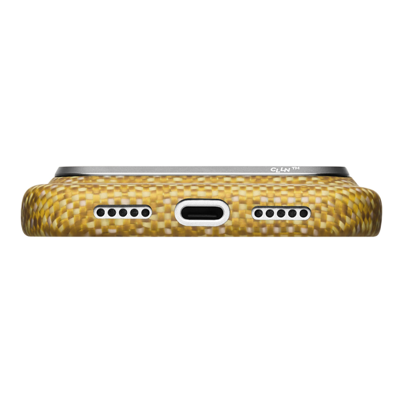 Apple iPhone 18 Pro Case M-safe Charging Enabled Aramid Carbon Fiber Pitaka Wind Over Wheat Series Cover - 20