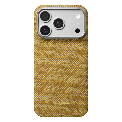 Apple iPhone 18 Pro Case M-safe Charging Enabled Aramid Carbon Fiber Pitaka Wind Over Wheat Series Cover - 12