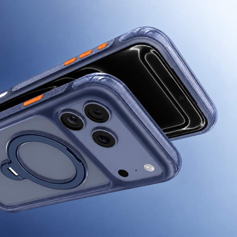 Apple iPhone 18 Pro Case M-safe Charging Stand Airbag Design Mutural Air Shield Series Cover - 26