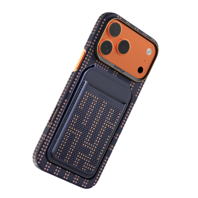Apple iPhone 18 Pro Case Raptic 2-in-1 Bundle Kit Aramid Skin Grid Series Card Holder and Cover - 4