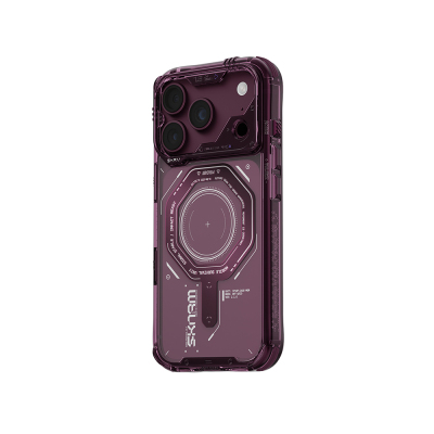 Apple iPhone 18 Pro Case SkinArma M-safe Charging Enabled Airbag Design Magma Cover - 13