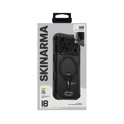 Apple iPhone 18 Pro Case with M-safe Charging Feature, Transparent Airbag Design, Skinarma Saido Mag-Charge Cover - 14