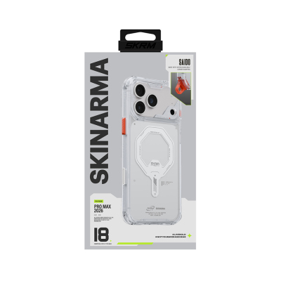 Apple iPhone 18 Pro Case with M-safe Charging Feature, Transparent Airbag Design, Skinarma Saido Mag-Charge Cover - 22