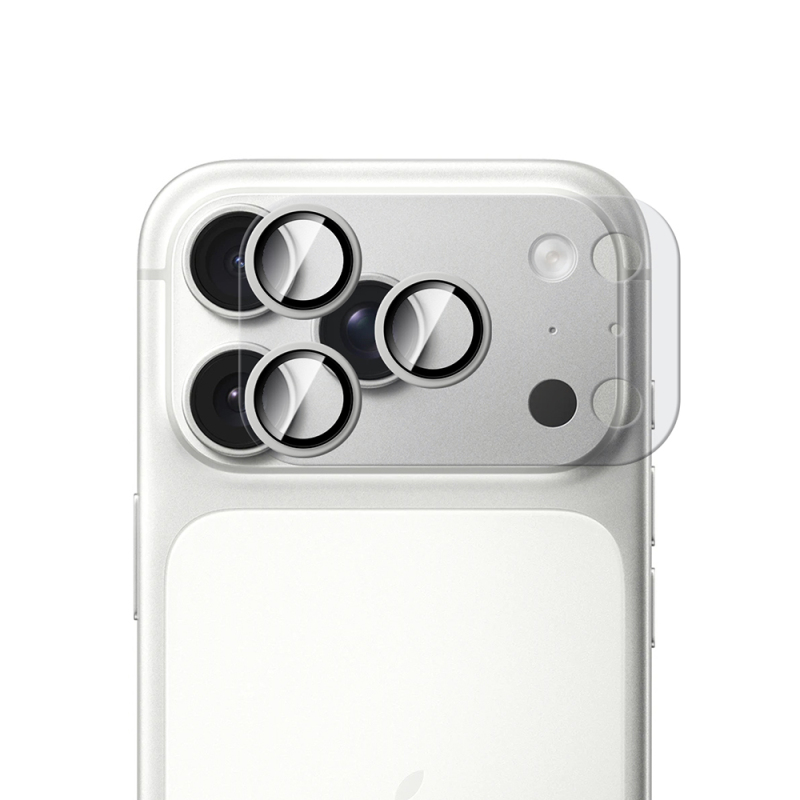 Apple iPhone 18 Pro CaseWorld Alloy Sapphire Safir One-Piece Anti Reflective Safir Kamera Lens Koruyucu - 12