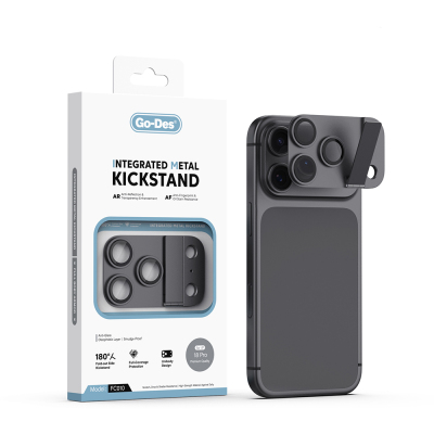 Apple iPhone 18 Pro Go Des CL-23 Anti-Reflective Camera Lens Protector with Stand - 1