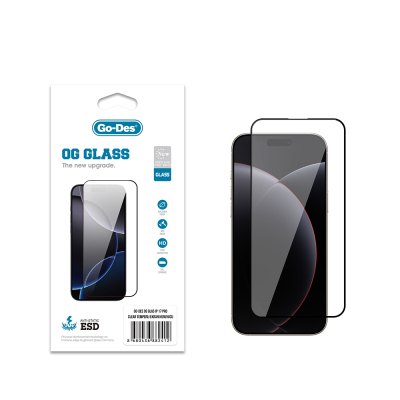 Apple iPhone 18 Pro Go Des OG Glass Antistatic Tempered Glass Screen Protector - 1