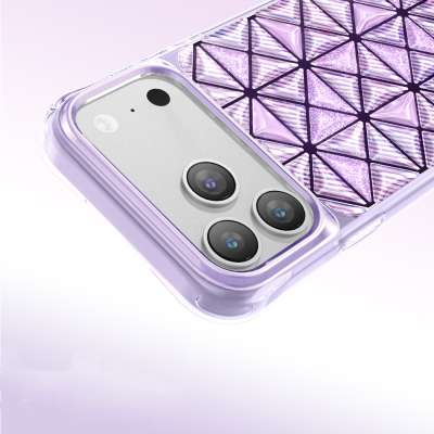Apple iPhone 18 Pro Kılıf 3D Buz Blok Desenli Zore Paris Kairo TPU Kapak - 11