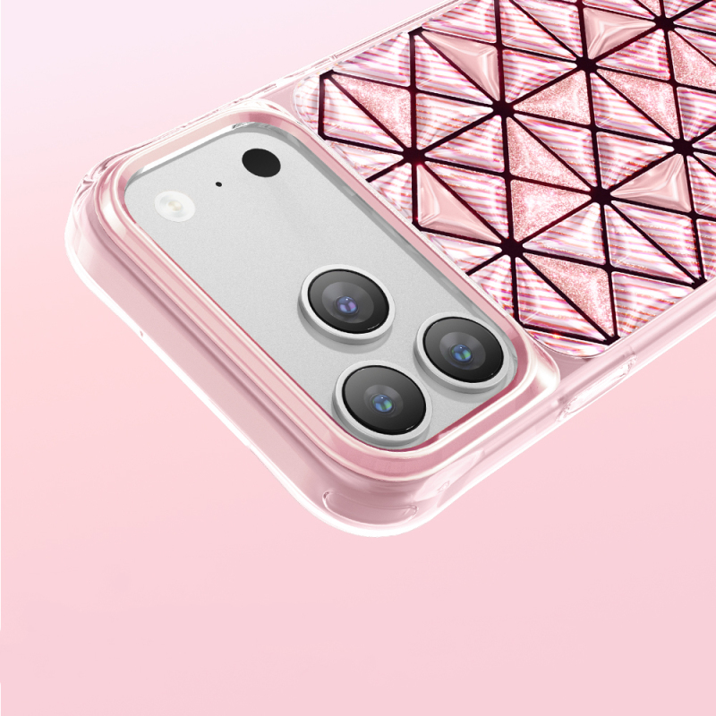 Apple iPhone 18 Pro Kılıf 3D Buz Blok Desenli Zore Paris Kairo TPU Kapak - 16