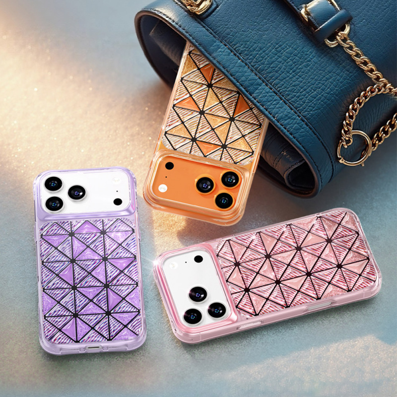 Apple iPhone 18 Pro Kılıf 3D Buz Blok Desenli Zore Paris Kairo TPU Kapak - 28