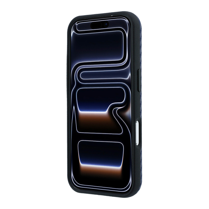 Apple iPhone 18 Pro Kılıf BMW Orjinal Lisanslı M-safe Şarj Özellikli PU Karbon Tasarımlı Metal Logolu Kapak - 19