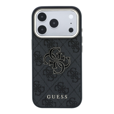 Apple iPhone 18 Pro Kılıf Guess Orjinal Lisanslı 4G Büyük Resin Logolu PU Kapak - 12