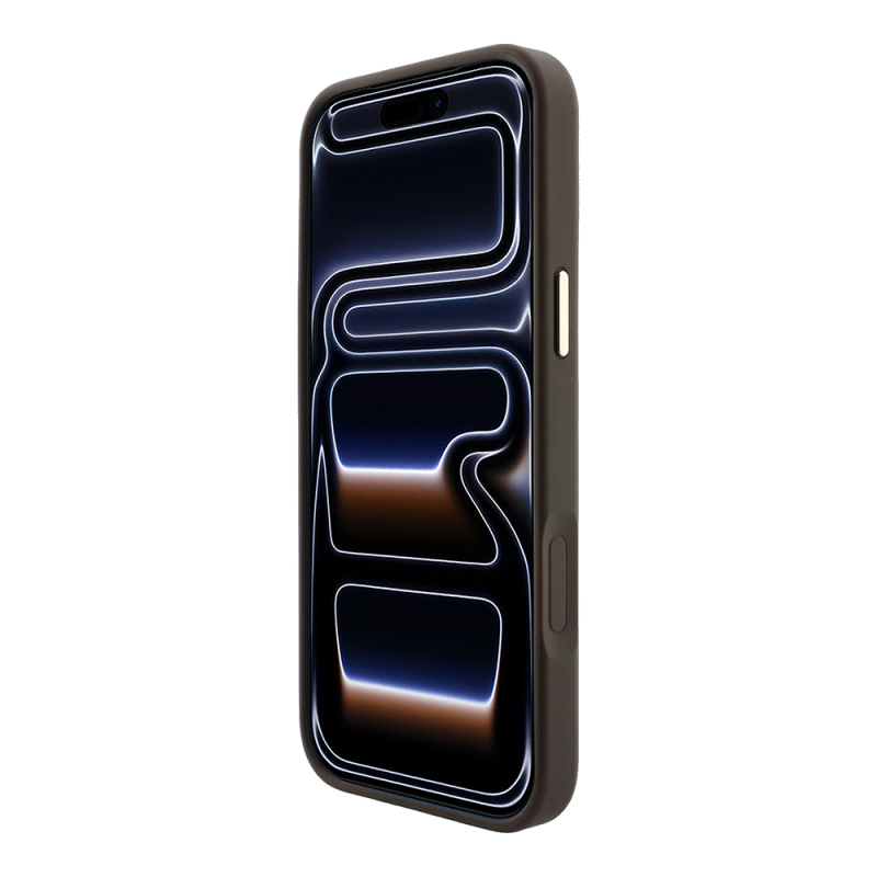 Apple iPhone 18 Pro Kılıf Guess Orjinal Lisanslı M-safe Şarj Özellikli Deri 4G Desenli Şeritli Yazı Logolu Kapak - 8